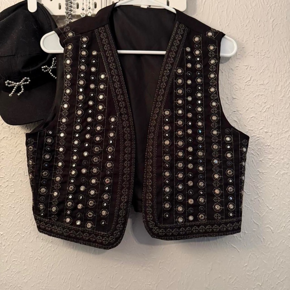 Black Studded Vest